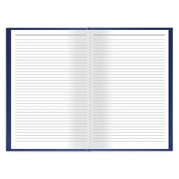 Книга учета 144 л., линия, твердая, бумвинил, блок офсет, А4 (200х290 мм), BRAUBERG, синий, 130227