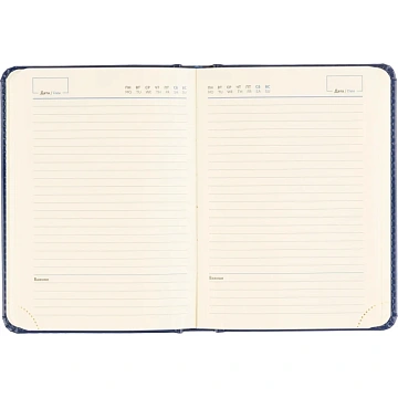 Ежедневник недатированный ATTACHE Priority А6, 160л, синий