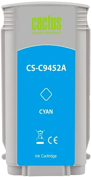 Картридж струйный Cactus CS-C9452A №70 голубой (130мл) для HP DJ Z3100