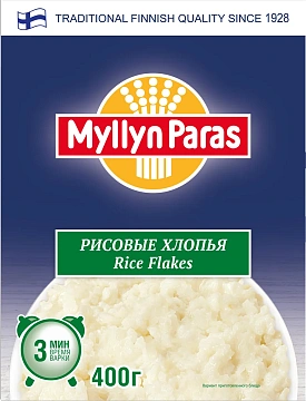 Хлопья Myllyn Paras рисовые, 400г