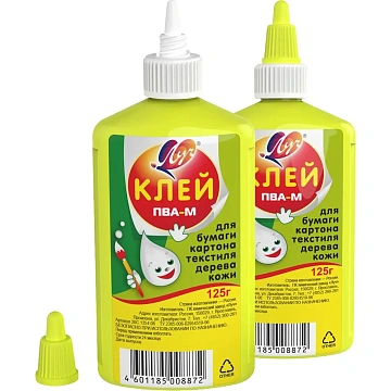 Клей ПВА школьный Луч-М 125 г. арт. 20С 1354-08