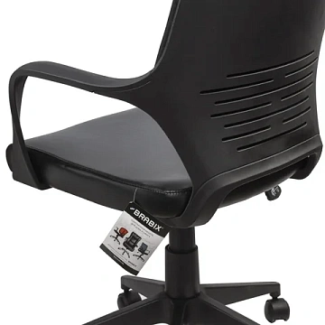 Кресло офисное BRABIX PREMIUM 'Prime EX-515', экокожа, черное, 531569
