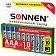 Батарейки КОМПЛЕКТ 10 шт., SONNEN Super Alkaline, AAA (LR03, 24А), алкалиновые, мизинчиковые, короб,