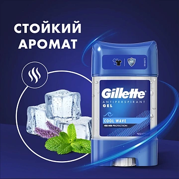 Антиперспирант-гель Gillette Cool Wave, 70мл