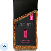 Кофе растворимый EGOISTE 'Grand Cru' 95 г, стеклянная банка, сублимированный, ШВЕЙЦАРИЯ, EG10006006