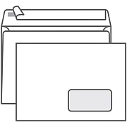 Конверт почтовый Ряжская Печатная Фабрика C5 белый, 162х229мм, 80г/м2, 1000шт, стрип, прав. окно