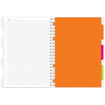 Бизнес-тетрадь 140л,кл,А4,SPIRAL BOOK Салатовый,евросп,обл.пл,раздел.84102