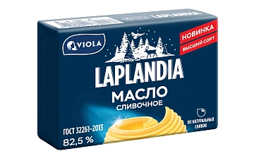 Масло сливочное Laplandia Традиционное ГОСТ 82.5%, 180г