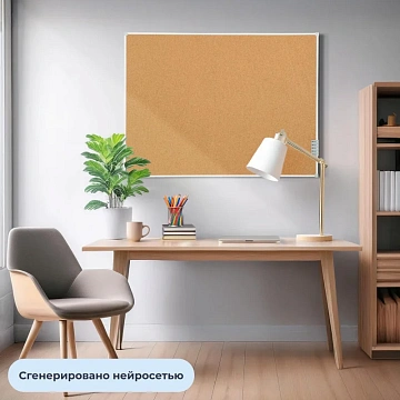 Доска пробковая Attache Economy 90х120см, ПВХ профиль