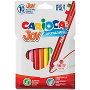 Фломастеры Carioca 'Joy', 10цв., смываемые, картон, европодвес