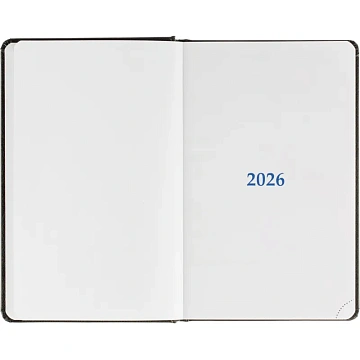 Ежедневник датированный 2026 Attache А5, 168л, 138x213мм балакрон, черный