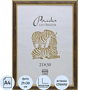 Рамка пластиковая А4 коричневого цвета 301