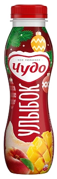 Йогурт питьевой Чудо персик-манго-дыня 1.9%, 260г