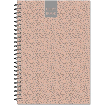 Бизнес-тетрадь А5,96л,точка,греб,обл.глянц.лам. Attache Fleur Коралл