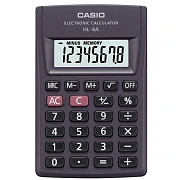 Калькулятор карманный Casio HL-4А 8 разряд., крупн.диспл. батарей