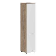 Шкаф колонка с глухой дверью MHC 42.1 Белый/Кария Пальмира 429х423х1956 MORRIS TREND
