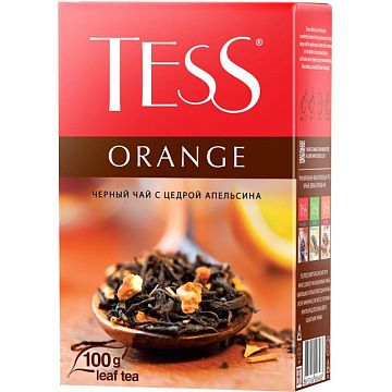 Чай Tess Orange листовой черный с добавками,100г 0646-15