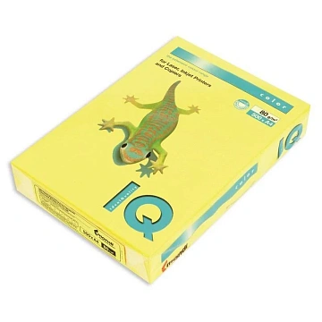 Бумага IQ 'Color intensive' А4, 80г/м2, 500л. (канареечно-желтый)