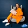 Бизнес-тетрадь 120л,клетка,А4 Flora 2,пласт.обл,серебр.спир,3раздел,линейка