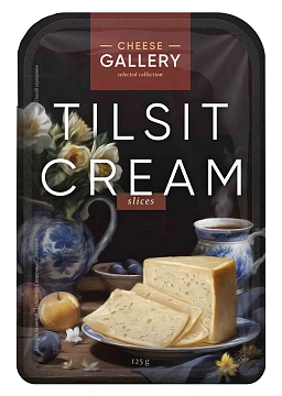 Сыр Cheese Gallery Tilsit Cream Сливочный нарезка 55%, 180г