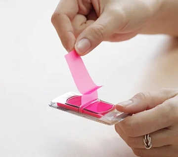 Клейкие закладки пластиковые Stick'n Stick'n фиолетовый, 45х25мм, 50шт
