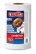 Салфетки Qualita Optima вискоза в рулоне, 150шт