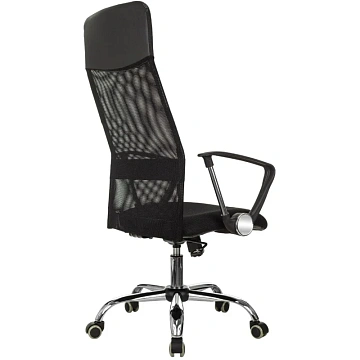Кресло VB_EChair-508 TTW сетка/ткань/кожзам черный хром