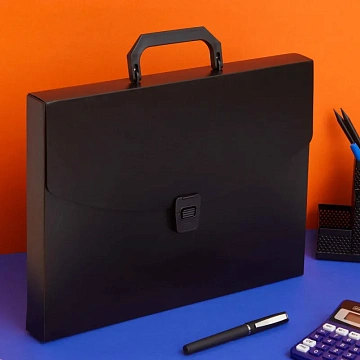 Папка-портфель пласт. ATTACHE A4/06 30мм черный