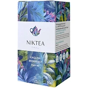 Чай NIKTEA 'Английский завтрак' черный, 25 пакетиков в конвертах по 2 г, TALTHA-DP0082