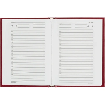 Ежедневник недатированный бордо,А6,105х140мм