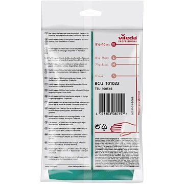 Перчатки резиновые Vileda Profes латекс зеленый рXL 101022/174367,ПС
