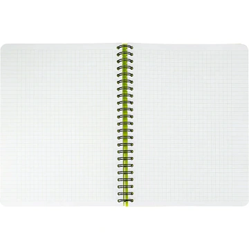 Бизнес-тетрадь А5,96л,кл,спир,пластик,тон.бл. Attache Bright colours Лайм