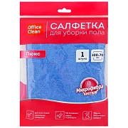 Тряпка для мытья пола OfficeClean 'Люкс', микрофибра, 100*70см, индивид. упаковка