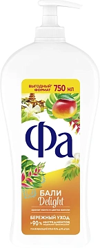 Крем-гель для душа Фа Бали Delight, 750мл