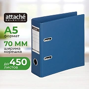 Папка-регистратор формат А5,верт,70мм,т-синий,ПБП2,карм.кор