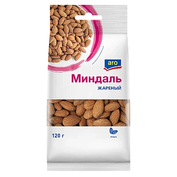 aro Миндаль жареный, 120г