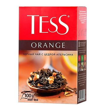 Чай Tess Orange листовой черный с добавками,100г 0646-15