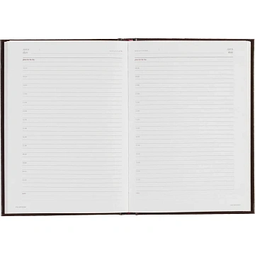 Ежедневник недатированный А5+ Ideal, коричневый 3-122/02