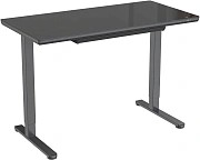 Стол компьютерный для персонала Cactus CS-EGD-BBK столешница стекло черный, каркас черный