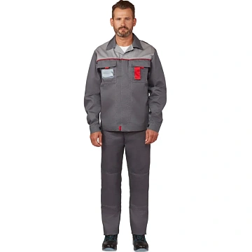 Костюм лет муж (куртка, бр) л10 т.сер/св.сер 112-116/182-188