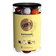 Кофе в капсулах, 40 порций, Ассорти 4 вкуса, для кофемашин Nespresso, LEBO