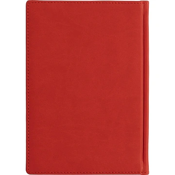 Ежедневник недатированный А5+, 136л, VELVET красный  3-115/10