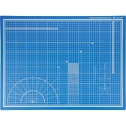 Коврик для резки Topfort 5ти-слойный А2 (60х45см),2х-сторонний,синий
