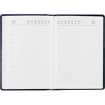 Ежедневник недатированный синий, А6,100x150, 320стр, Agenda
