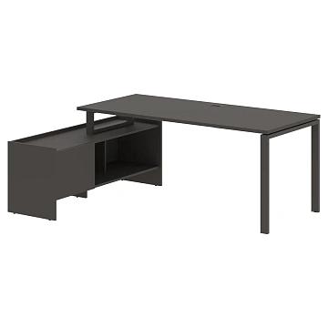 Стол с тумбой EUCT 19814 Мокко/Мокко 1960х1400х750 EDIS