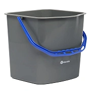Ведро Merida 25л, серое, синяя ручка, ZS110B