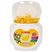 Капсулы для стирки концентрат 3 в 1, GIGA PACK с кондиционером 100 шт., АРОМАМАГИЯ, LAIMA, 608879