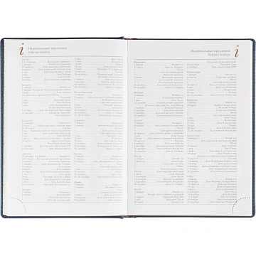 Ежедневник недатированный А5 LEADER (СИНИЙ) 3-129/01