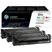 Картридж лазерный HP 201X CF253XM CMY для CLJ Pro 252/274/277 (3шт/уп)