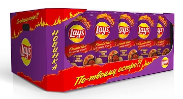 Чипсы Lay's Flamin' Hot Огненное тако с сальсой, 105г